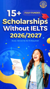 `scholarships without ielts 2026 study abroad no ielts required