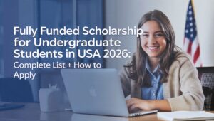 Fully Funded Scholarships for Undergraduate Students in USA 2026: Complete List + How to Apply