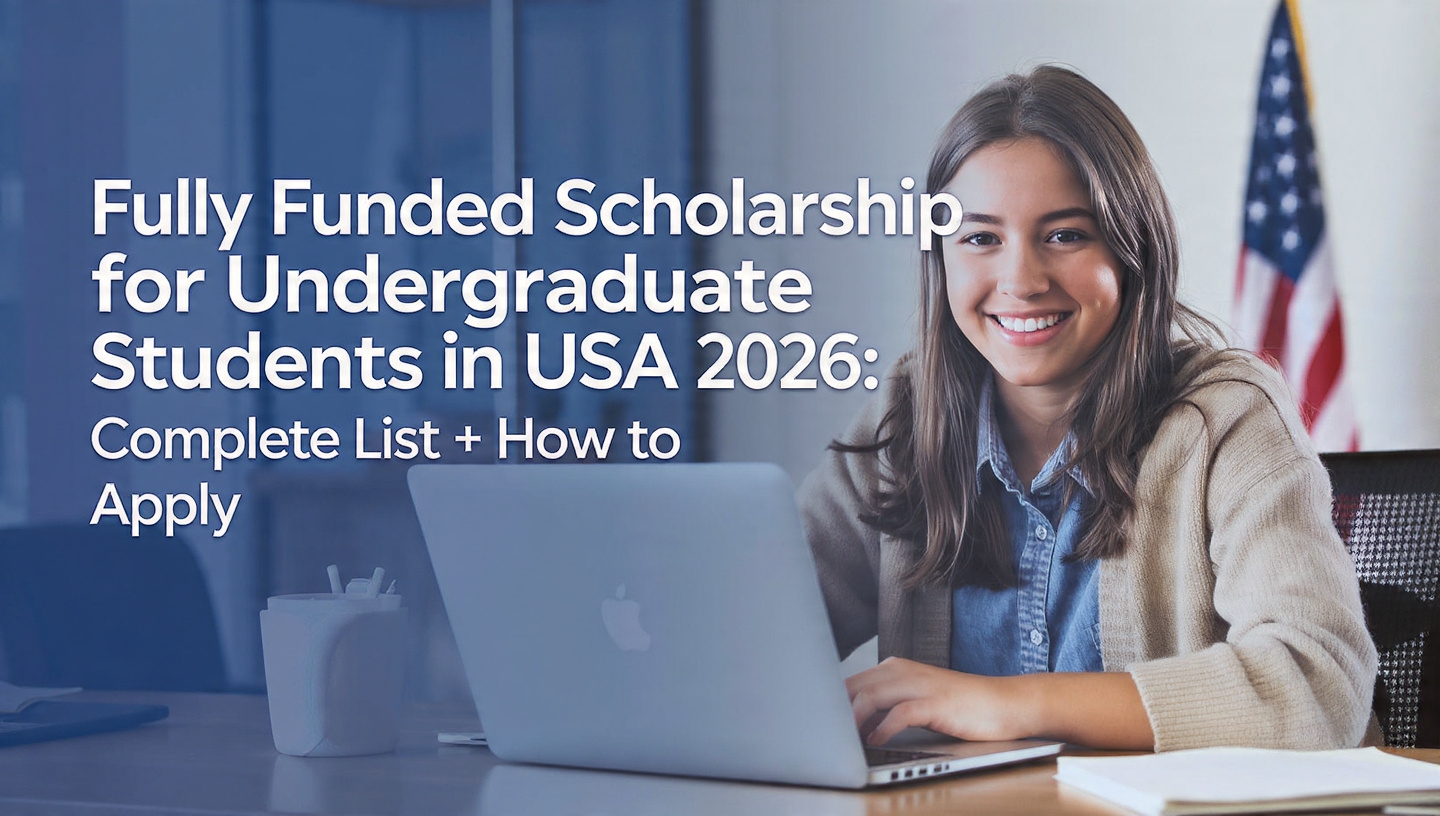 Fully Funded Scholarships for Undergraduate Students in USA 2026: Complete List + How to Apply