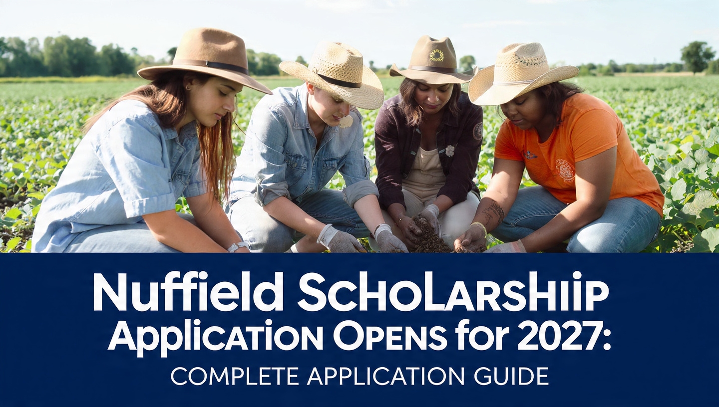 Nuffield Scholarship Application Opens for 2027: Apply Now | Deadlines, Benefits & Guide