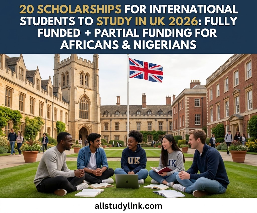 20 Scholarships for International Students to Study in UK 2026: Fully Funded + Partial Funding for Africans & Nigerians