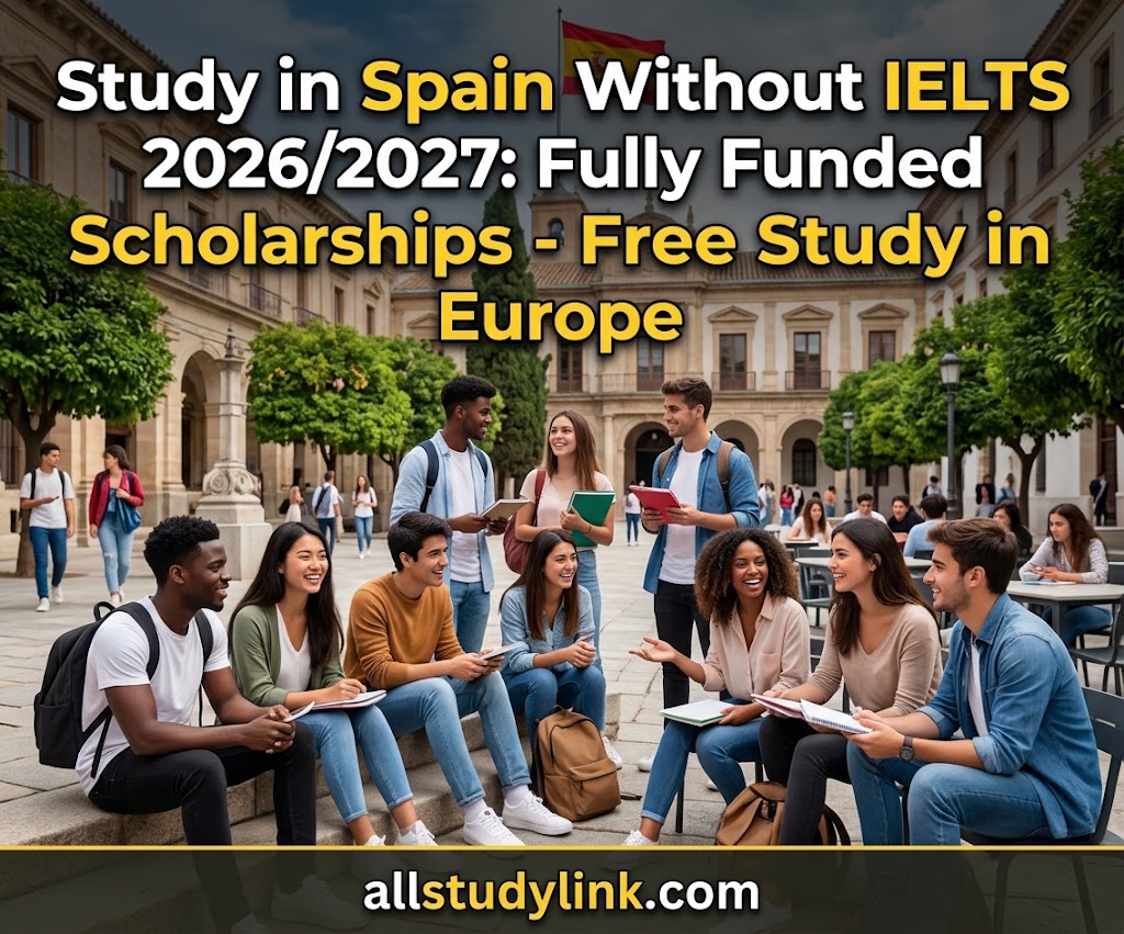 Study in Spain Without IELTS 2026/2027: Fully Funded Scholarships – Free Study in Europe
